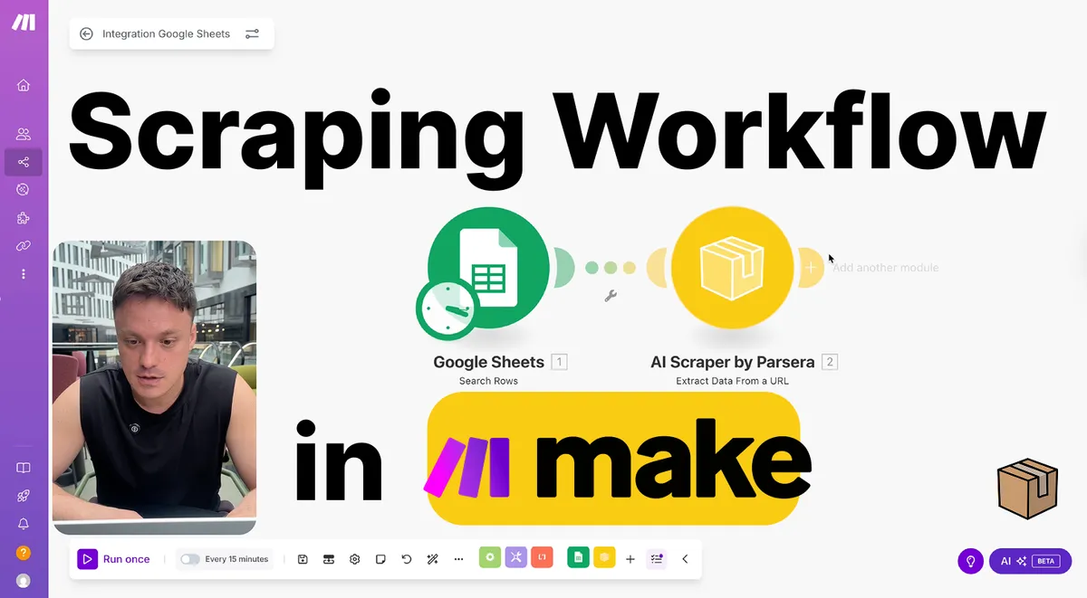 make.com scraping scenario