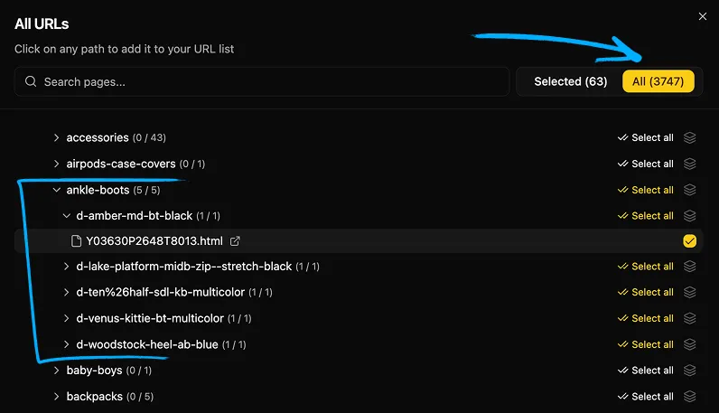 scrape images from all Pages of a Website in One Click
