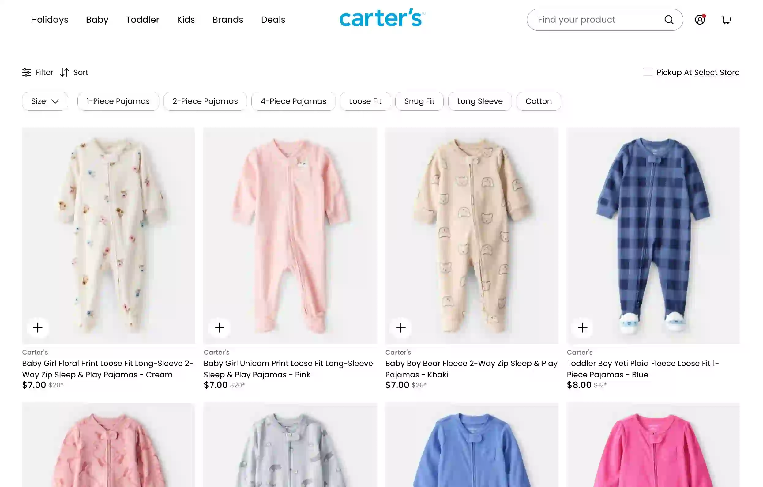 Carters Scraper Listing
