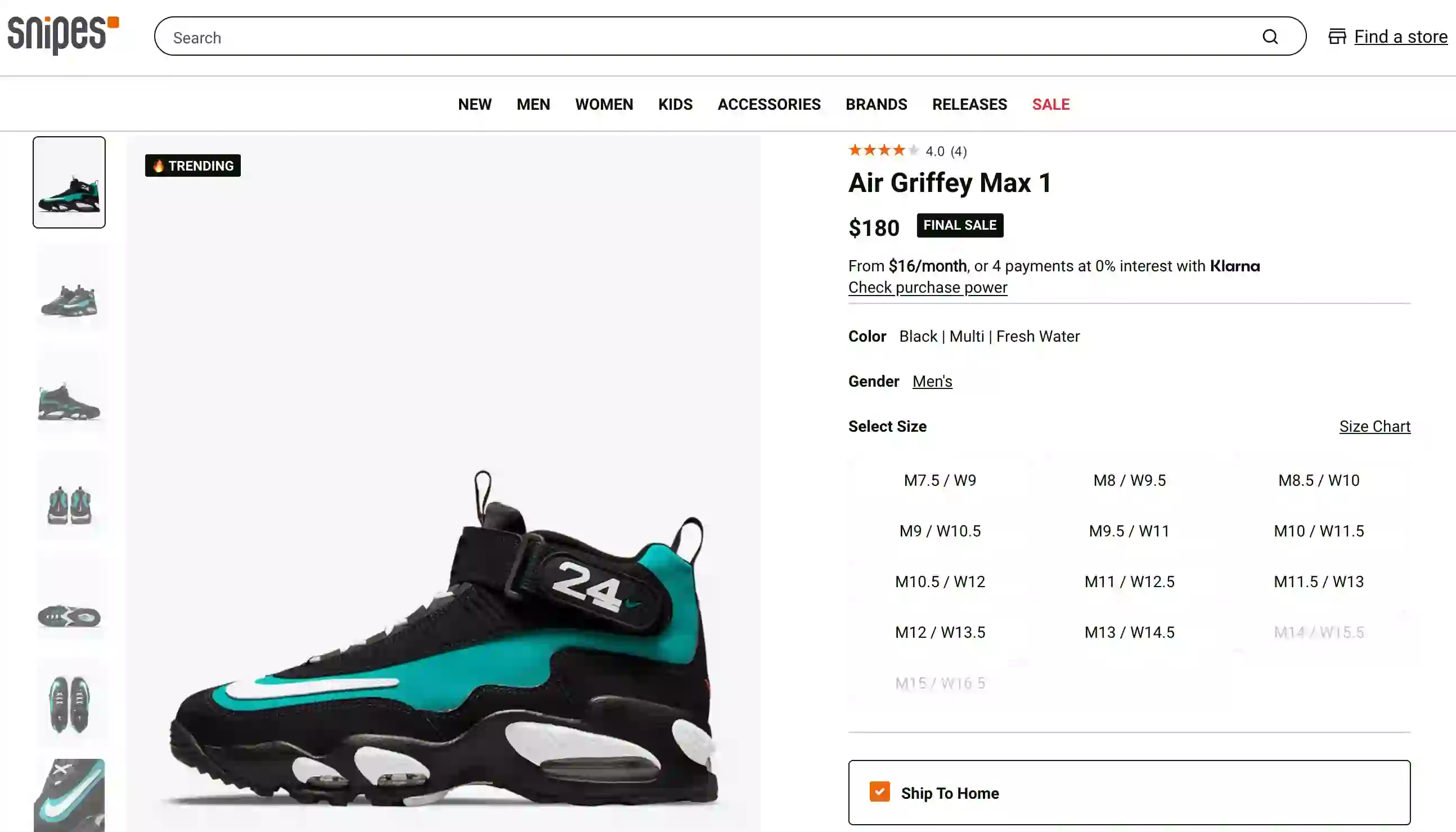 Snipes Scraper Product