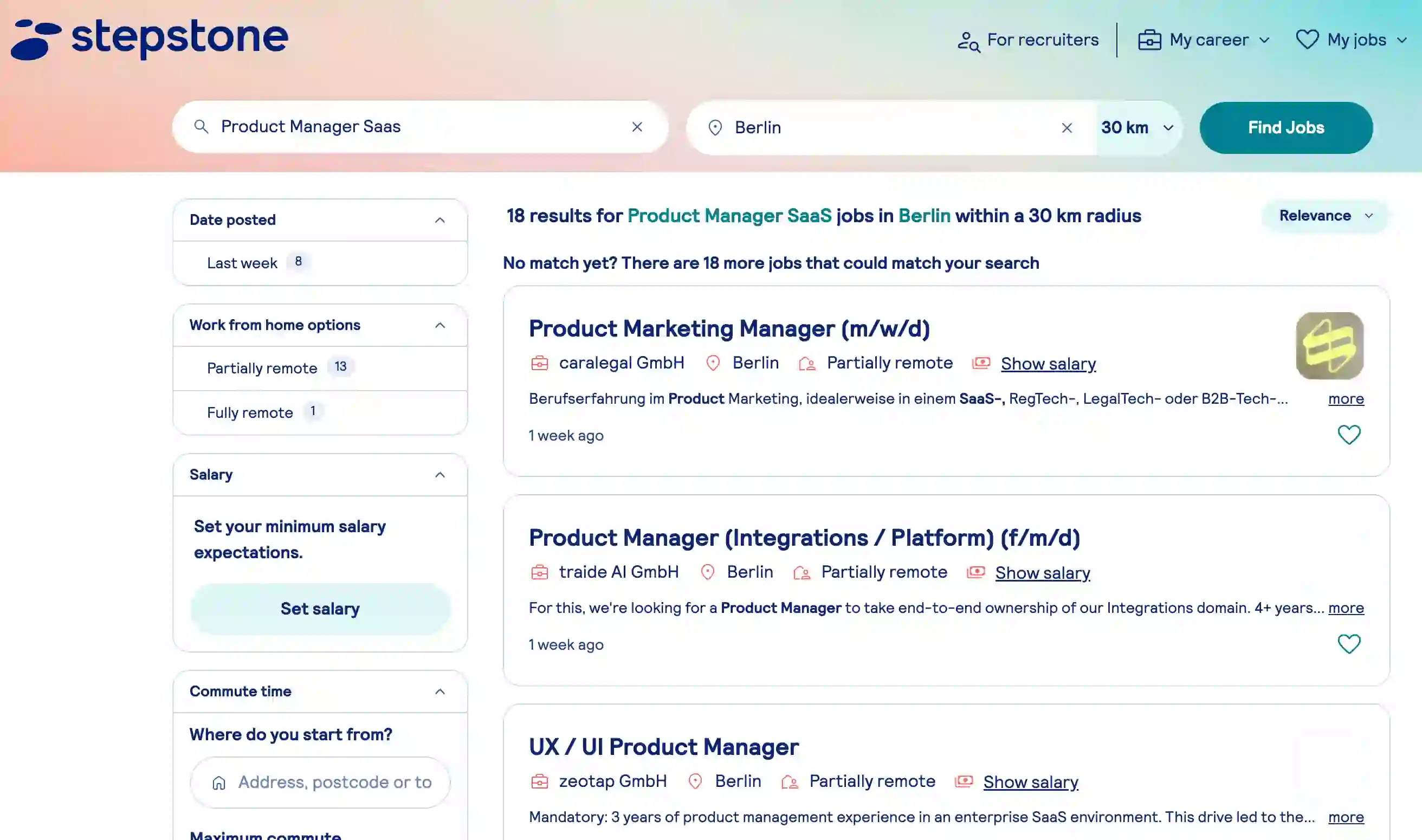Stepstone Scraper Jobs